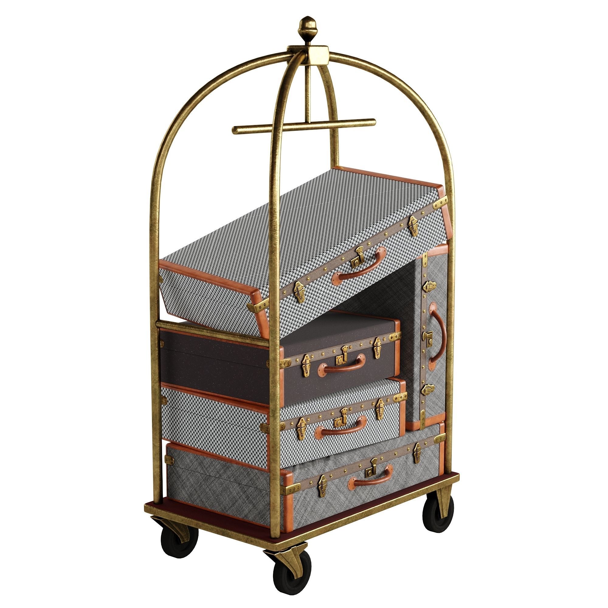 Hotel Trolley 3D model_8