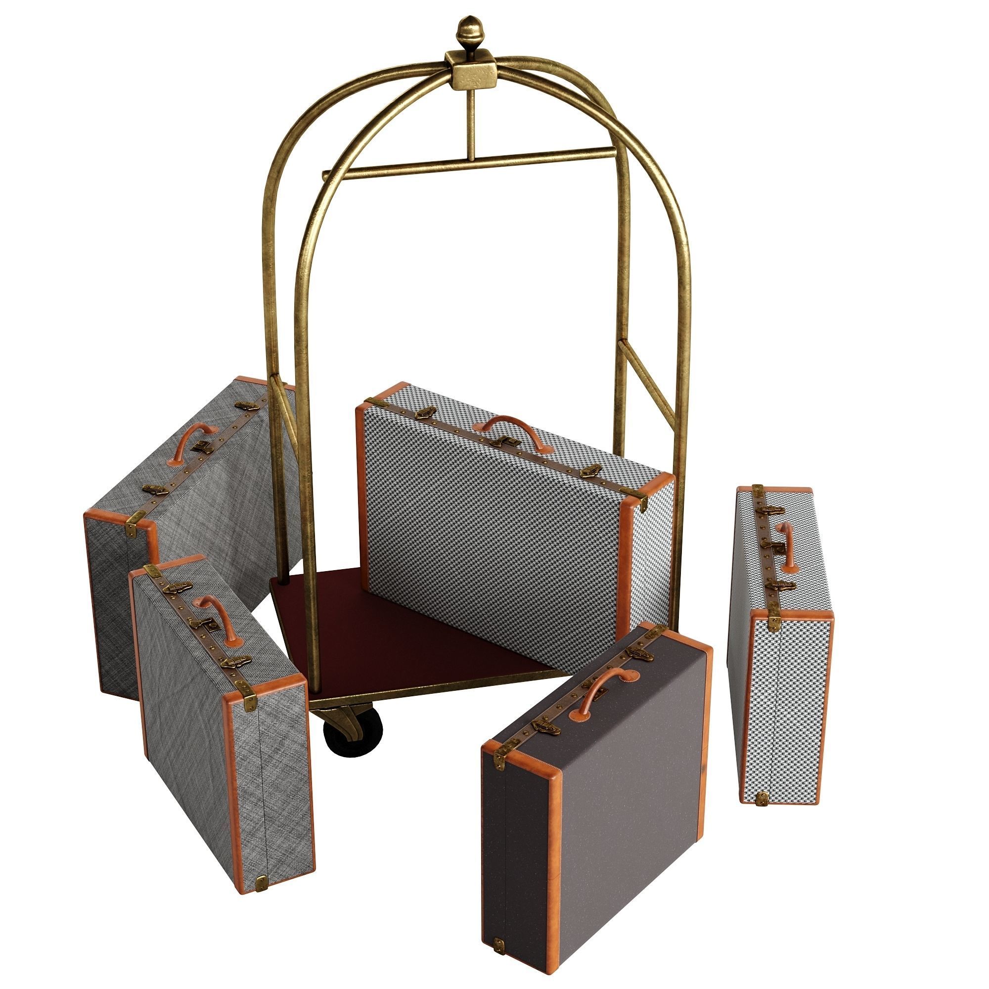 Hotel Trolley 3D model_9