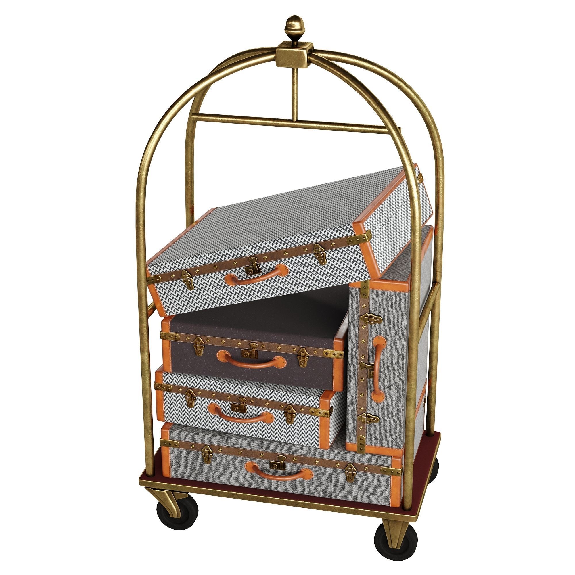 Hotel Trolley 3D model_6