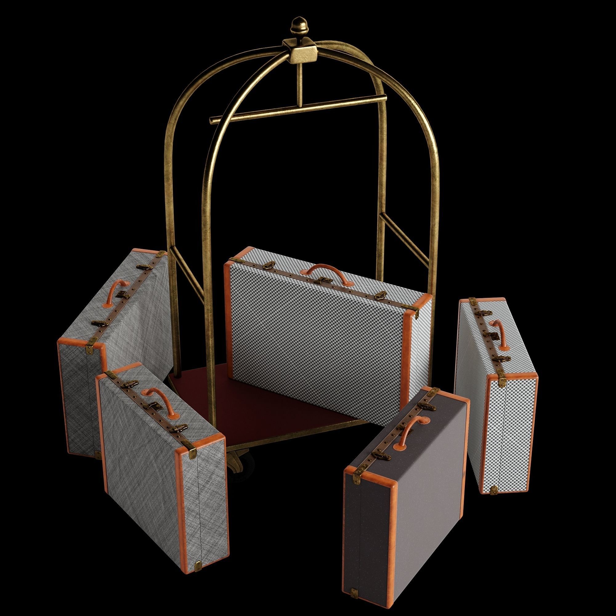 Hotel Trolley 3D model_20