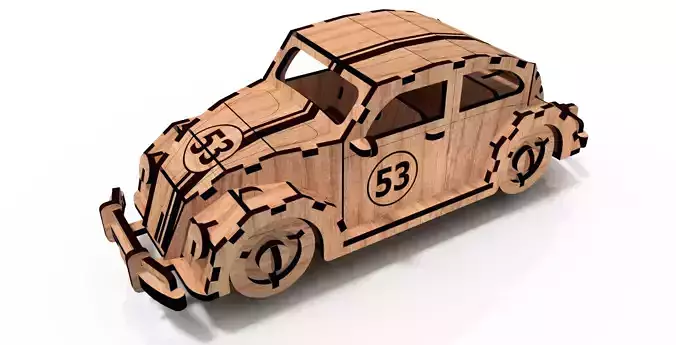 Car Herbie 3D model