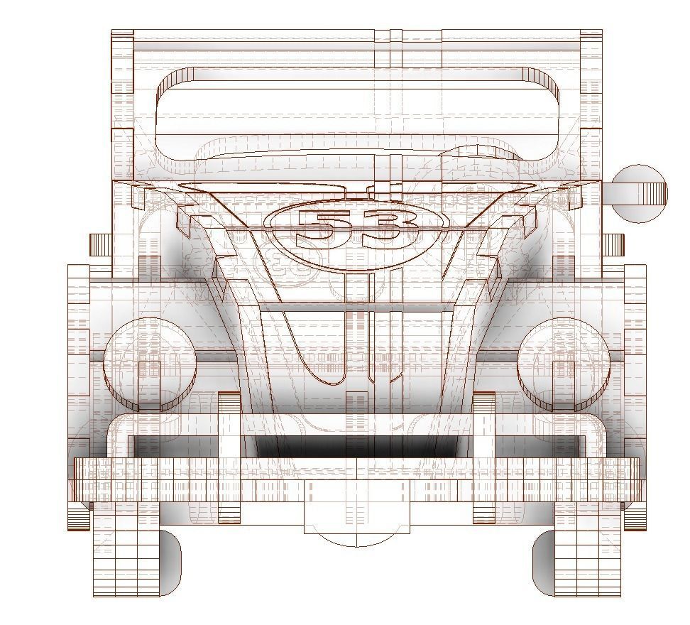 Car Herbie 3D model_8