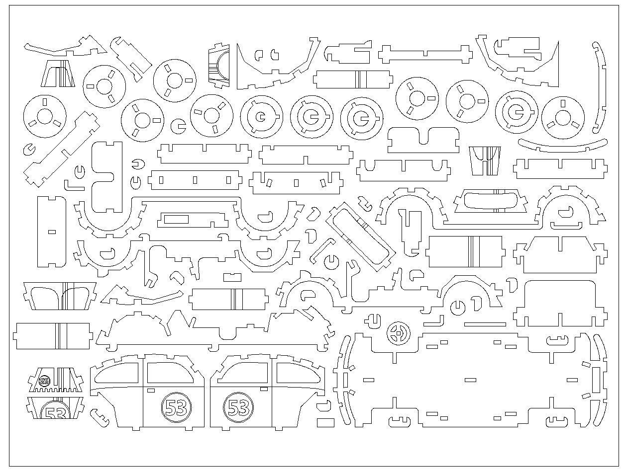 Car Herbie 3D model_11