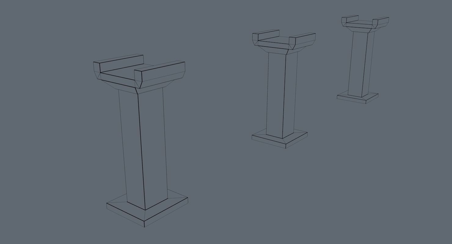 Monorail train  3D model_16