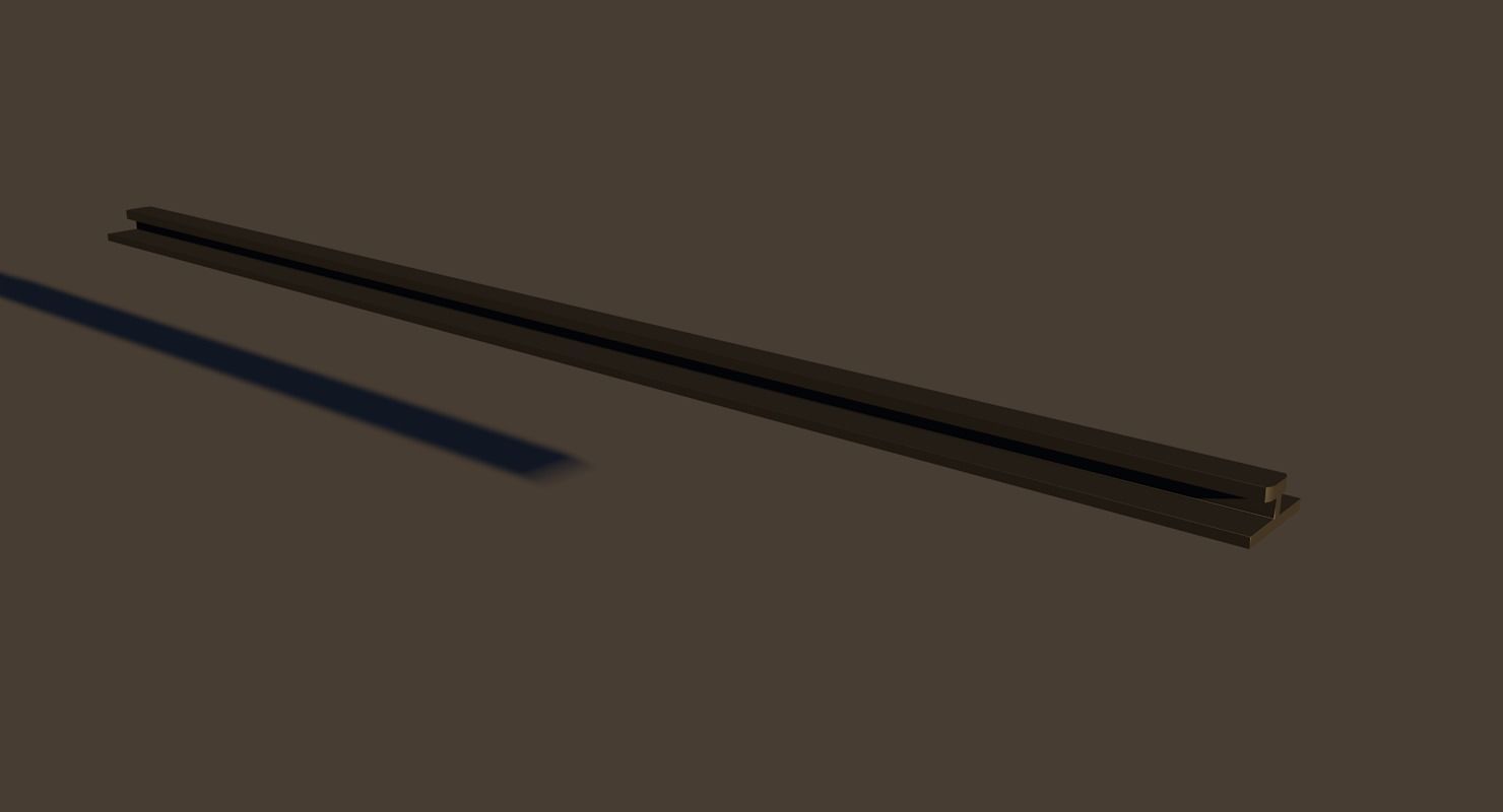 Monorail train  3D model_8