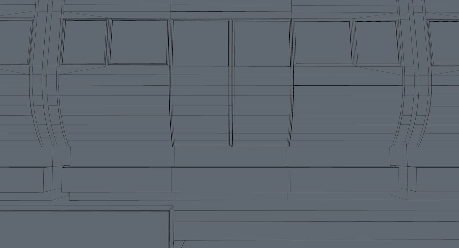 Monorail train  3D model_13