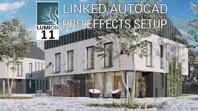 Lumion 11 Exterior Winter House 06 Scene