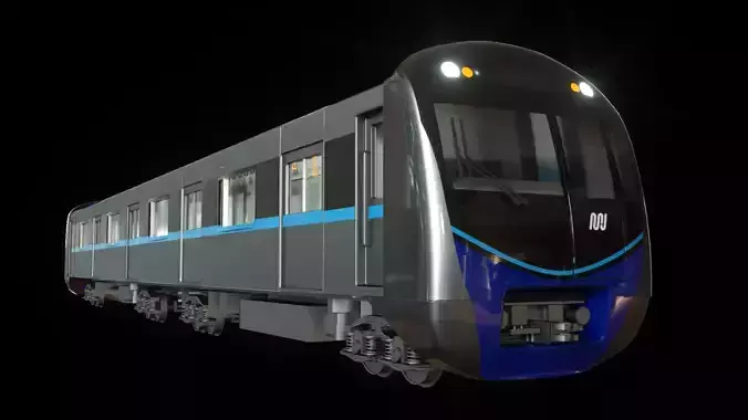 MRT train 3D model