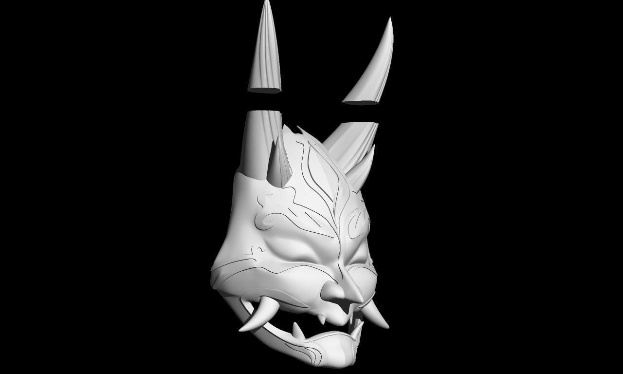genshin impact xiao mask 3D print model_1