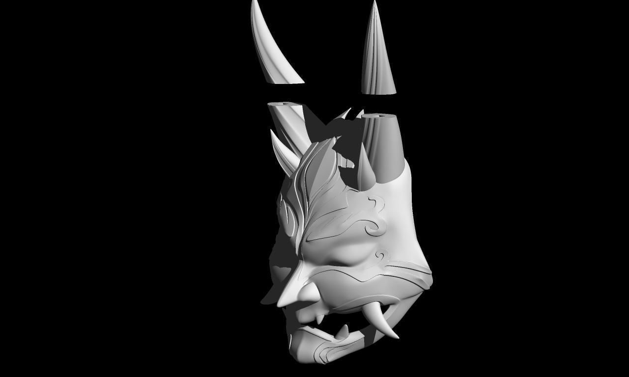 genshin impact xiao mask 3D print model_3