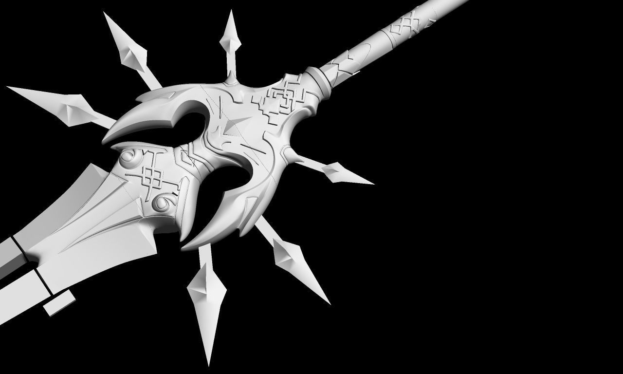 Genshin Impact  xiao lance 3D print model_4