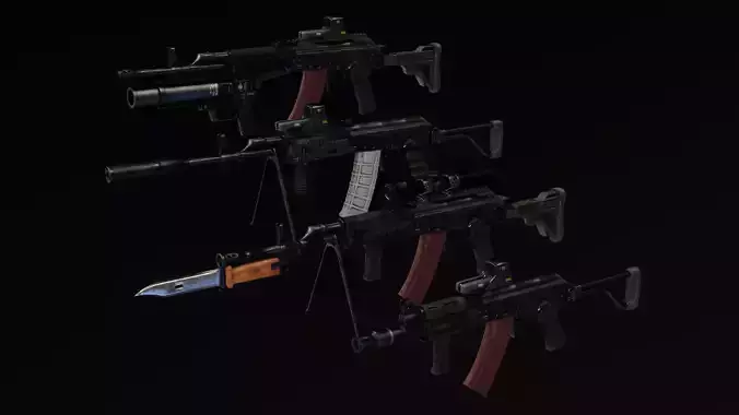 Polish FB Beryl pack Low-poly 3D model