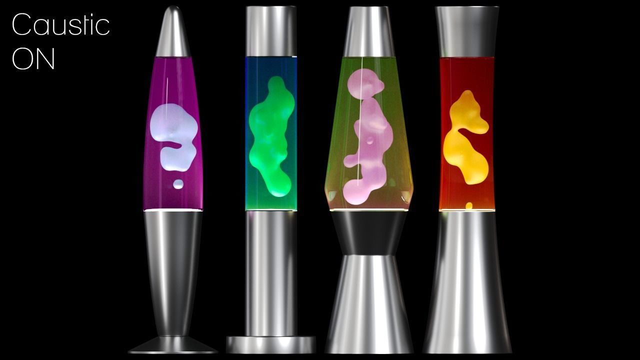Lava Lamps Set  3D model_1