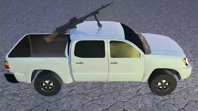 war vehicle  with purpose machine gun
