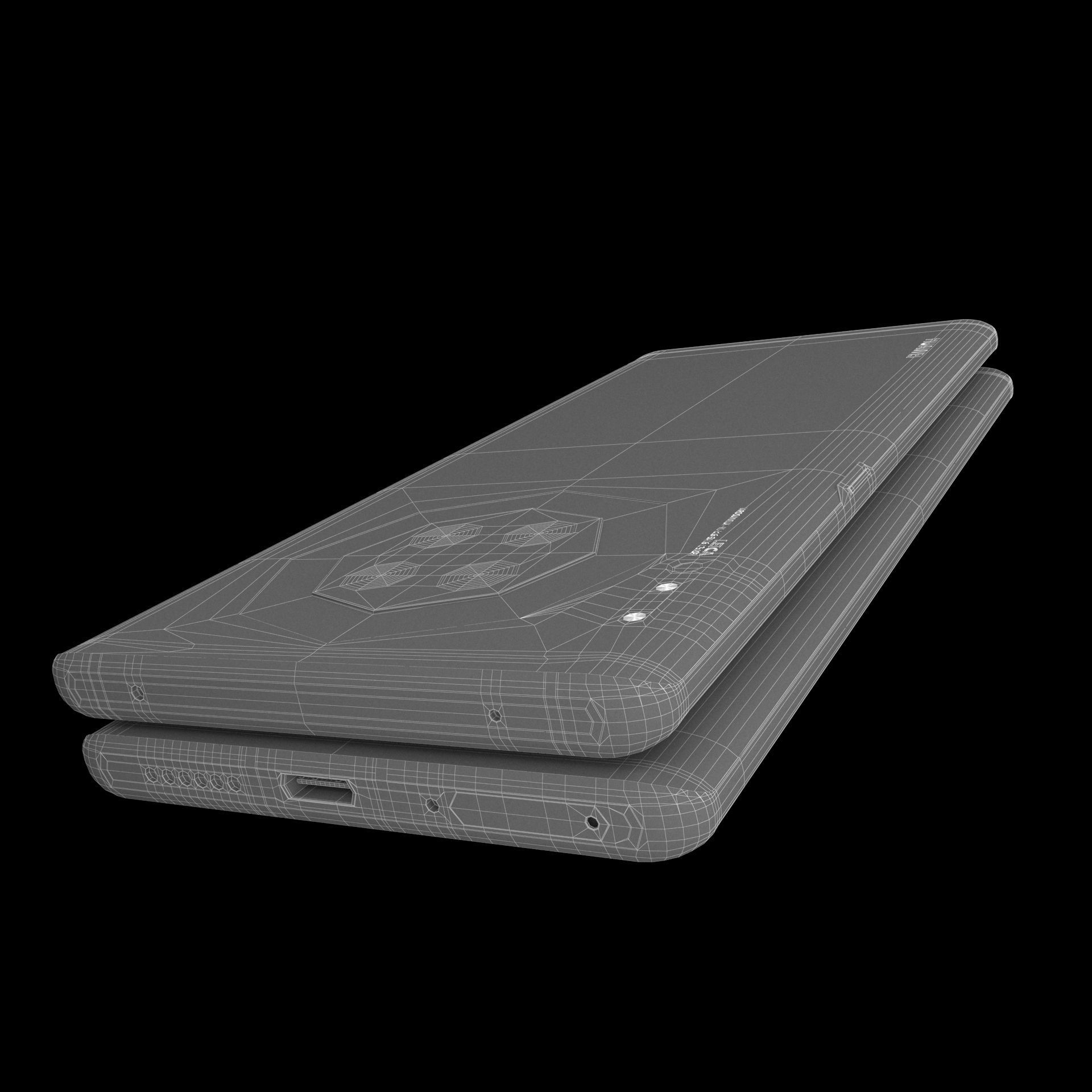 Huawei Mate 30 ELEMENT 3D Low-poly 3D model_12