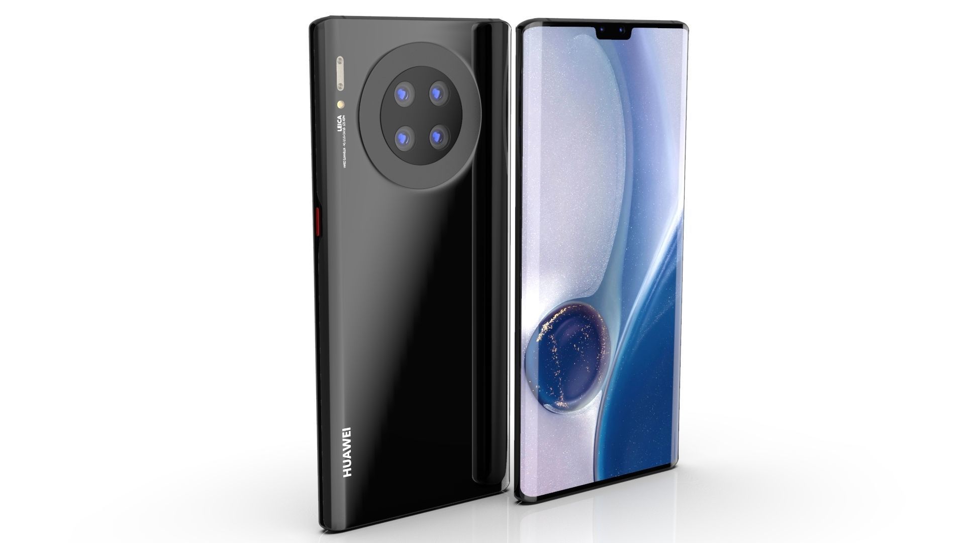 Huawei Mate 30 ELEMENT 3D Low-poly 3D model_2