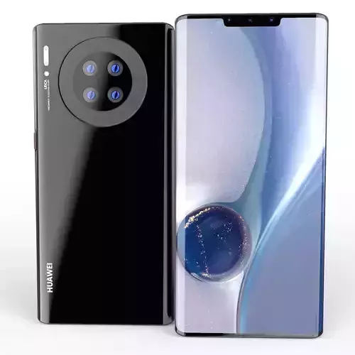 Huawei Mate 30 Pro ELEMENT 3D Low-poly 3D model
