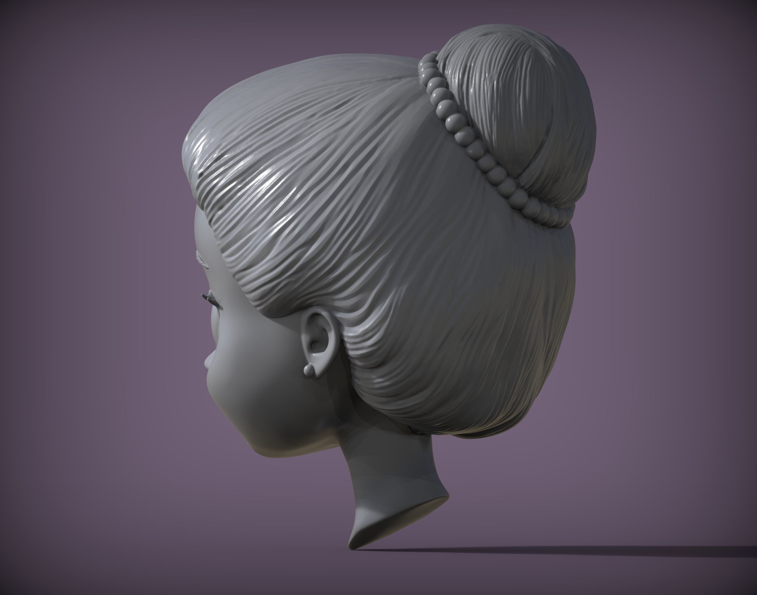 doll head 3D print model_2