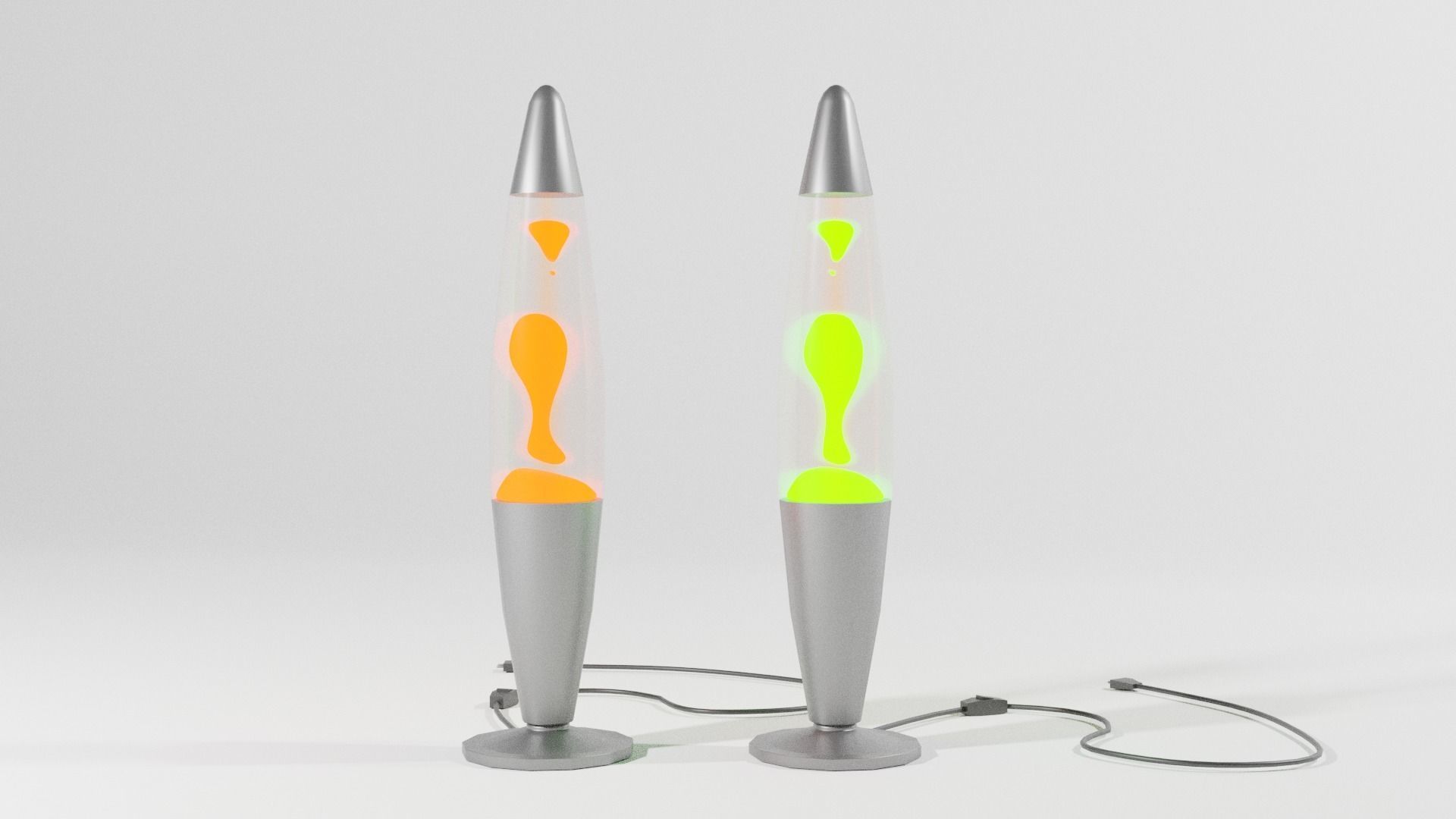Lava lamp Low-poly 3D model_4