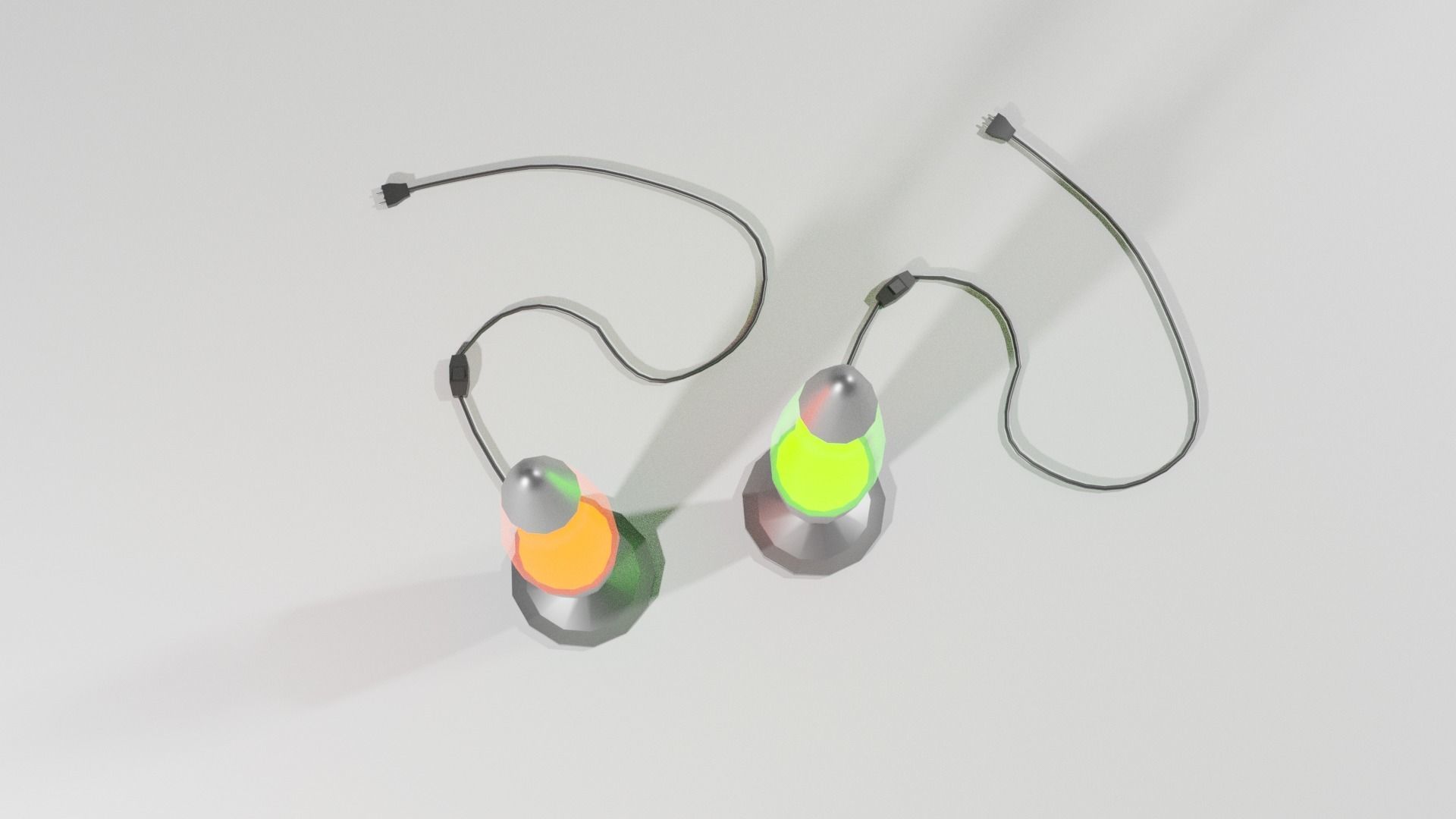 Lava lamp Low-poly 3D model_3