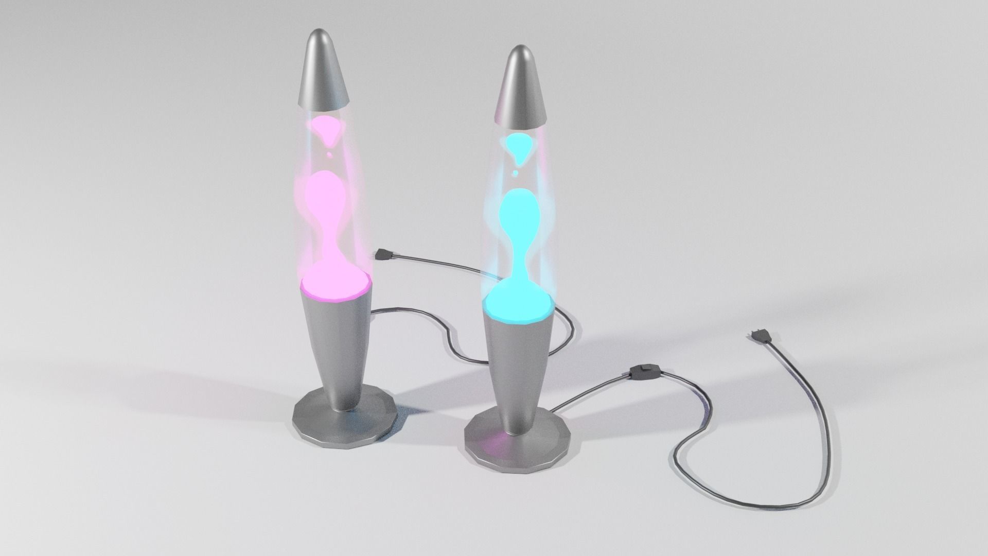 Lava lamp Low-poly 3D model_6