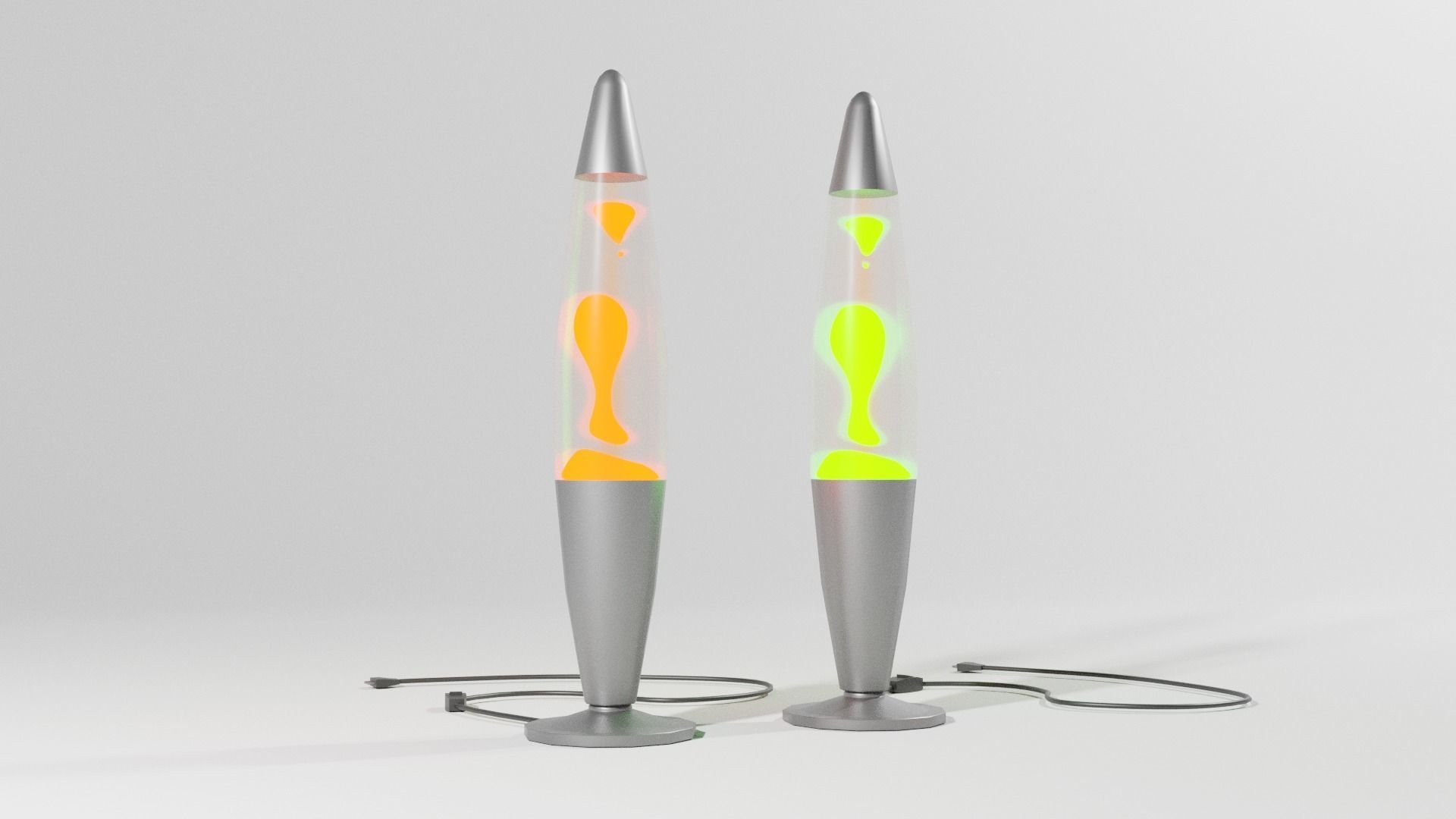 Lava lamp Low-poly 3D model_2
