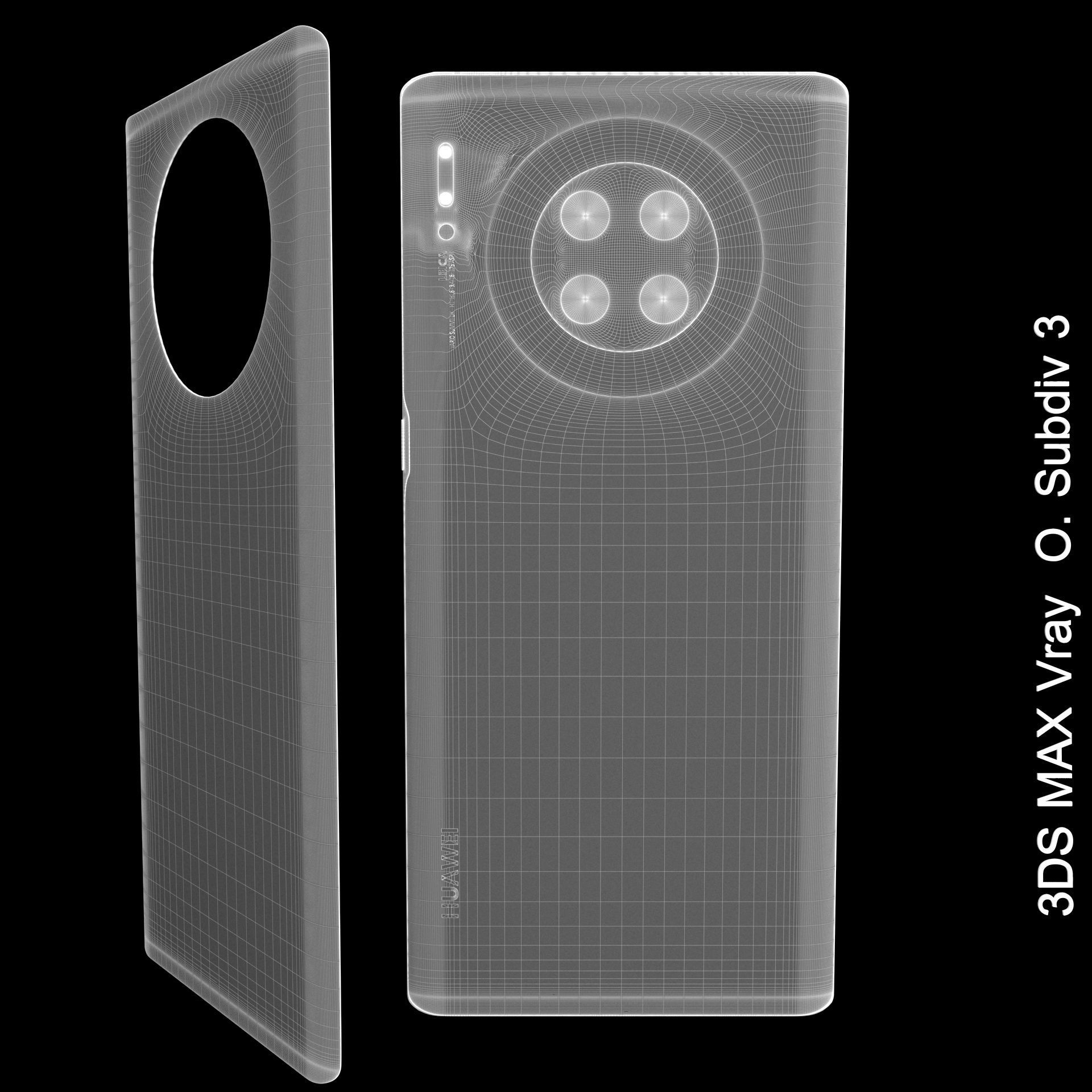 Huawei Mate 30--Huawei Mate 30 Pro SET ELEMENT 3D 3D Model Collection_25