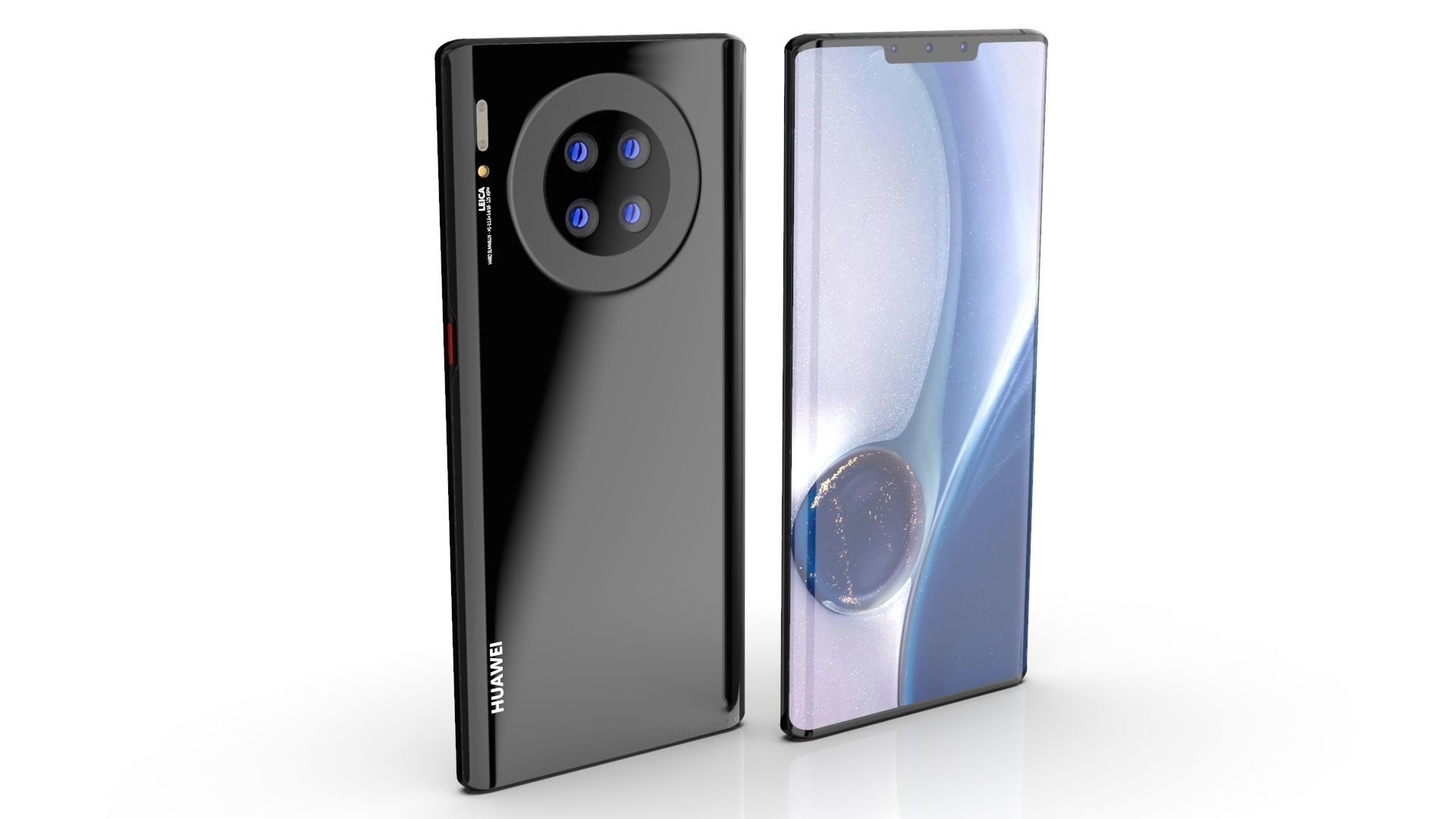 Huawei Mate 30--Huawei Mate 30 Pro SET ELEMENT 3D 3D Model Collection_7