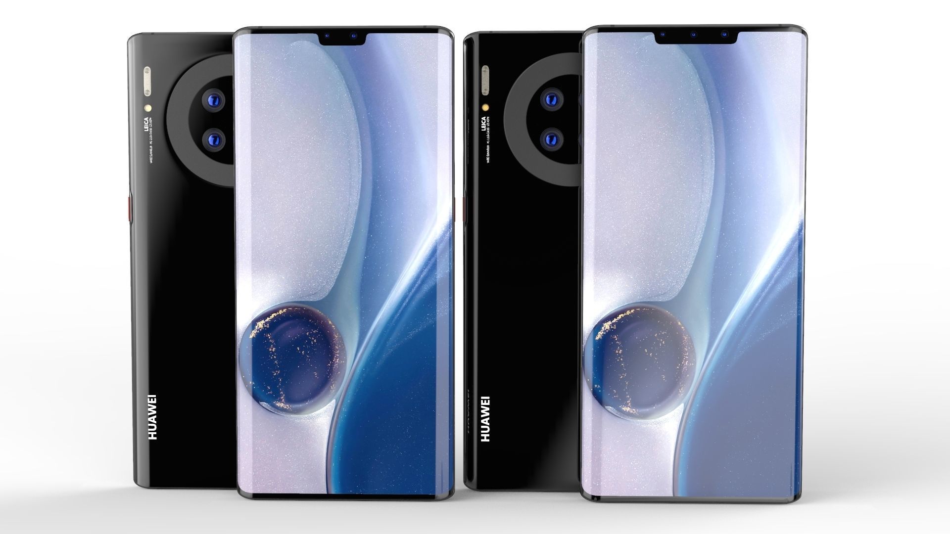 Huawei Mate 30--Huawei Mate 30 Pro SET ELEMENT 3D 3D Model Collection_4