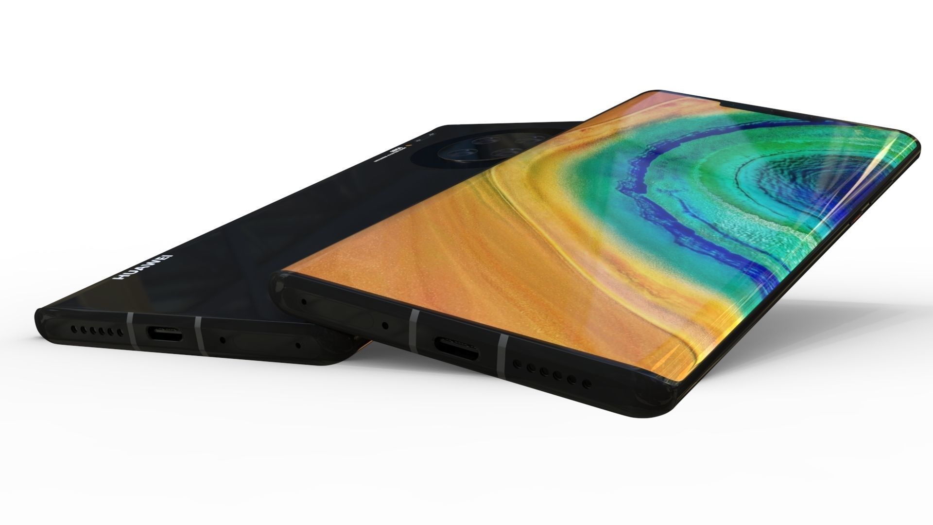 Huawei Mate 30--Huawei Mate 30 Pro SET ELEMENT 3D 3D Model Collection_26