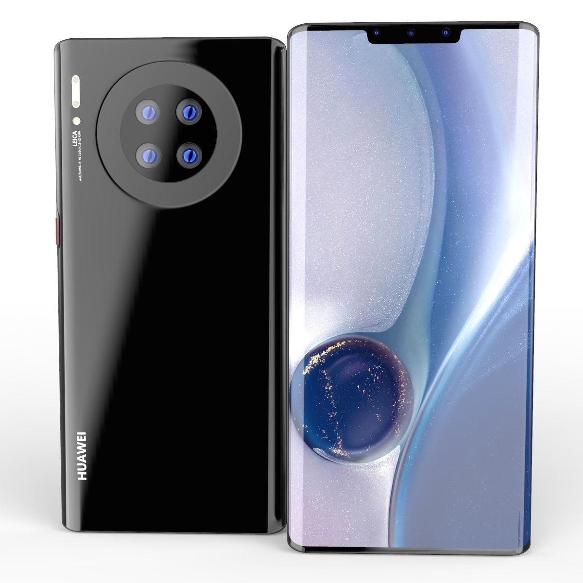 Huawei Mate 30--Huawei Mate 30 Pro SET ELEMENT 3D 3D Model Collection_9