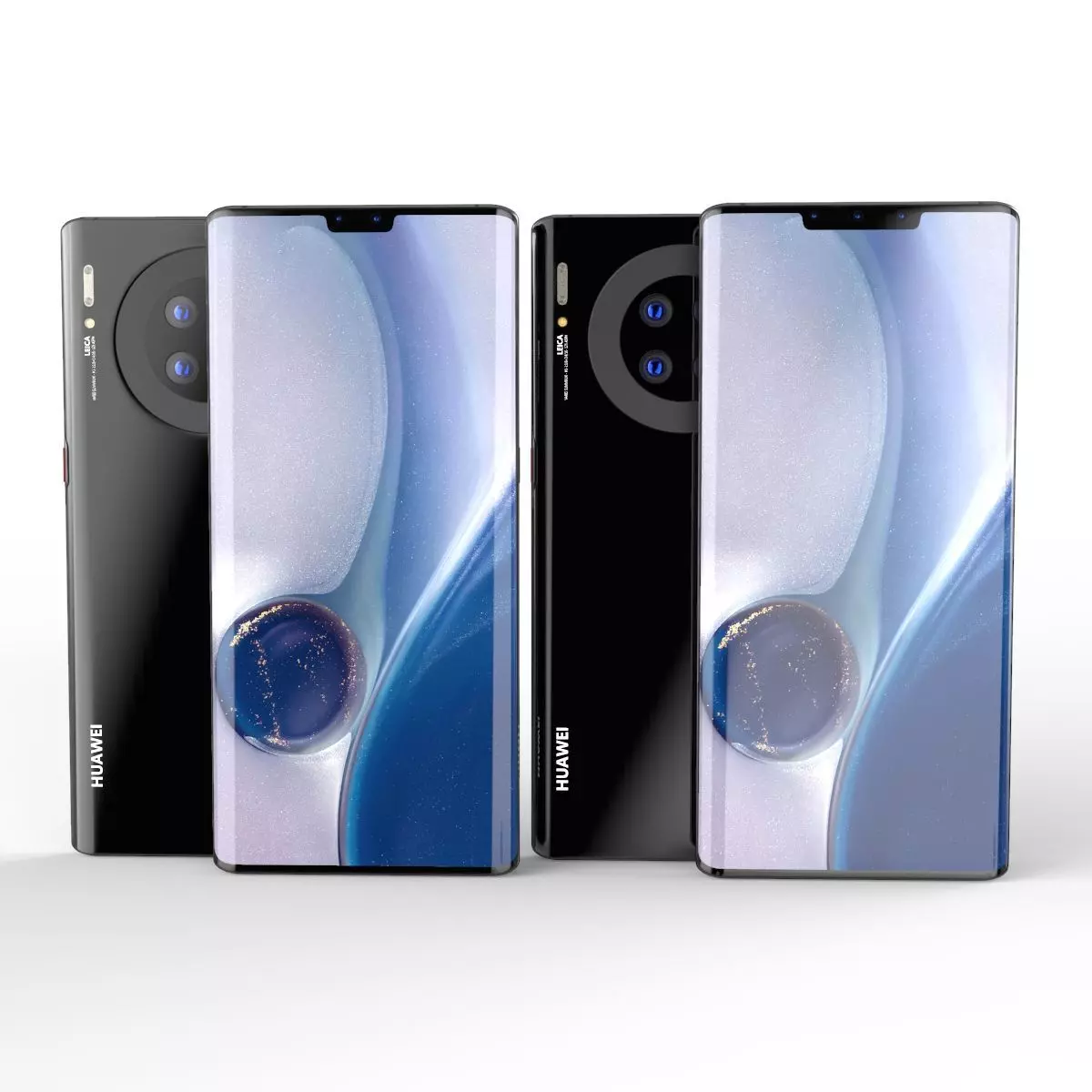 Huawei Mate 30--Huawei Mate 30 Pro SET ELEMENT 3D 3D Model Collection_0