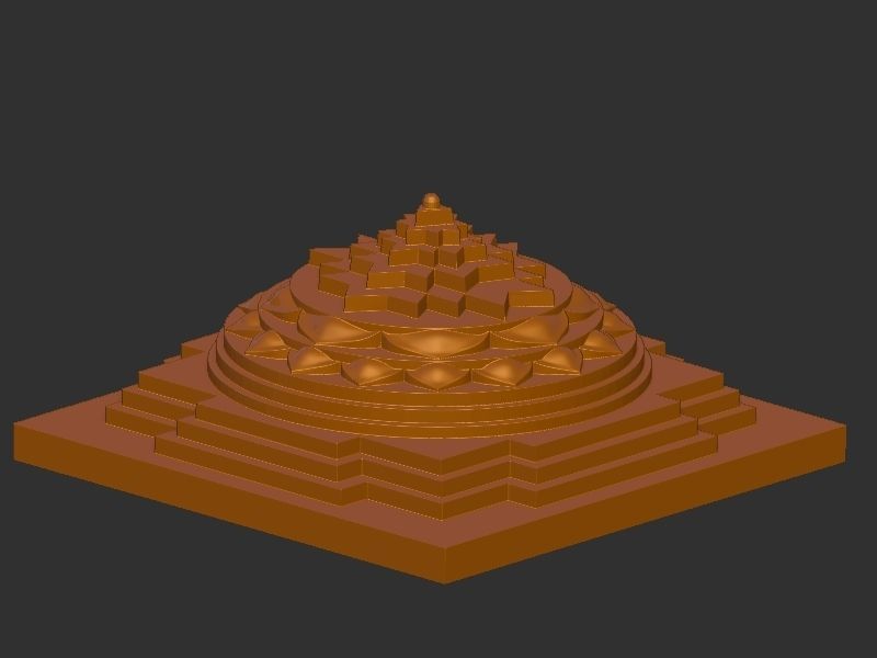 Shri yantra 3D print model_2