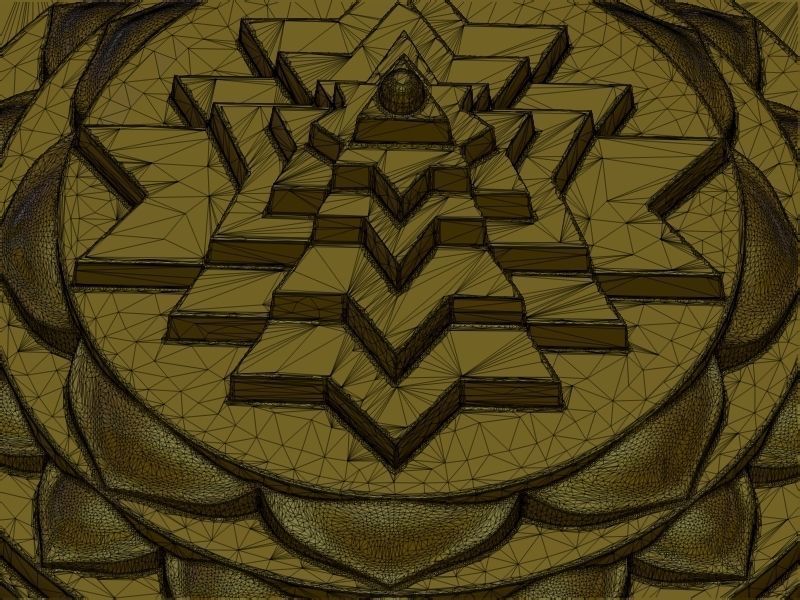 Shri yantra 3D print model_14