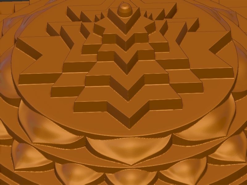 Shri yantra 3D print model_6