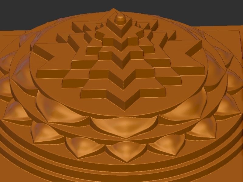 Shri yantra 3D print model_9