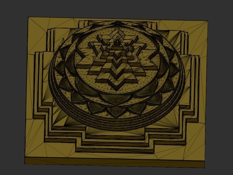 Shri yantra 3D print model_12