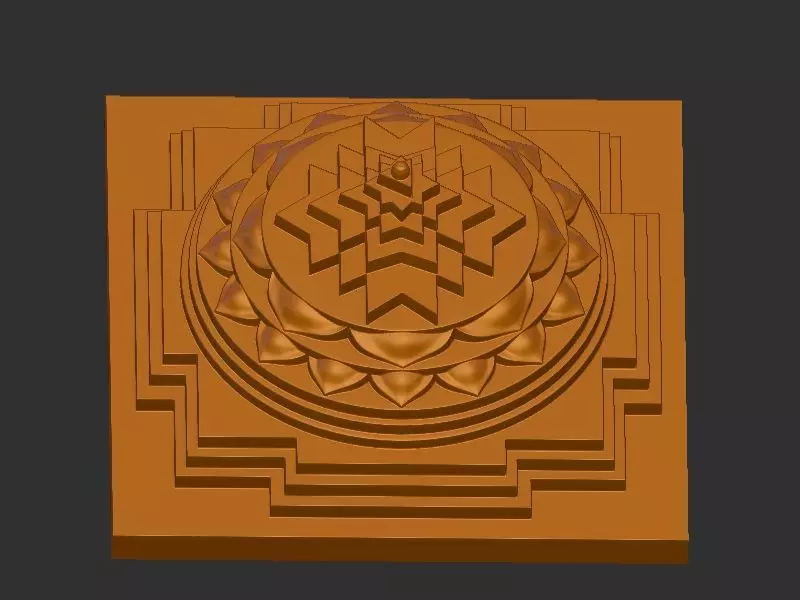 Shri yantra 3D print model_0
