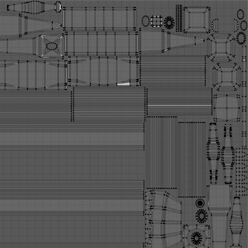 Hammer set of hammers Low-poly 3D model_5