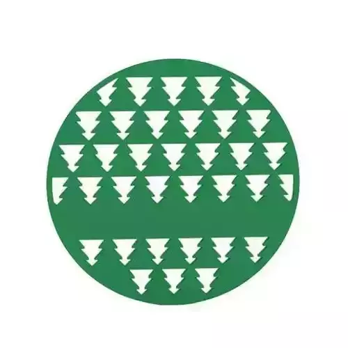 Coaster christmas tree cutouts 3D print model