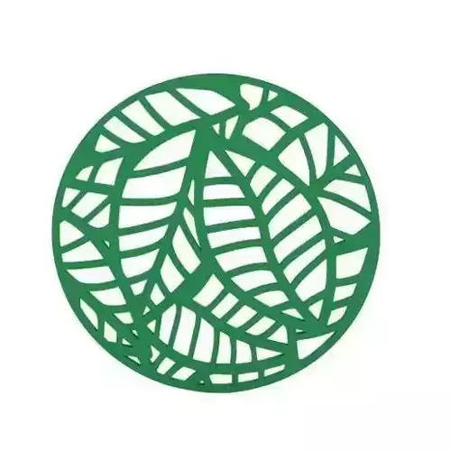 Coaster leaf in circle
