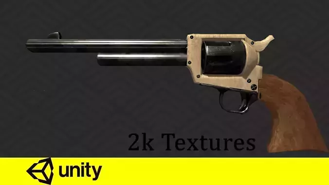 Low poly - Peacemaker revolver