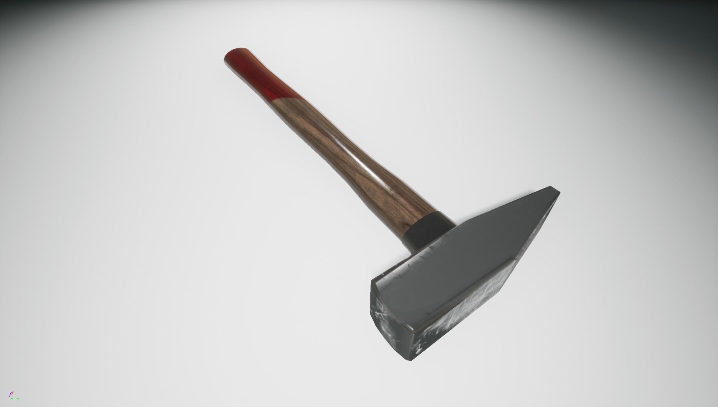 Hammer Low-poly 3D model_2