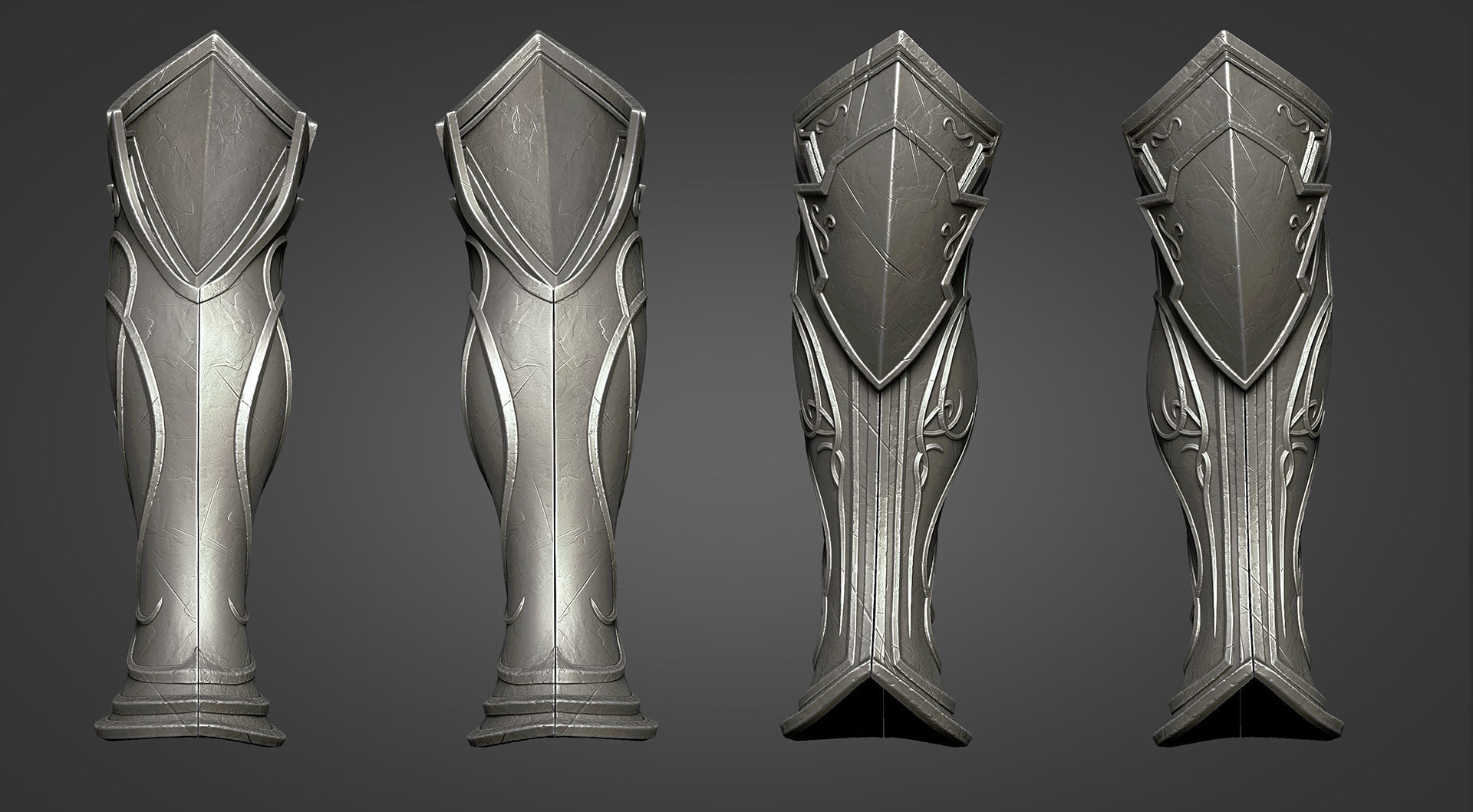 Sylvanas Windrunner - Lower Leg Armor 3D print model_5