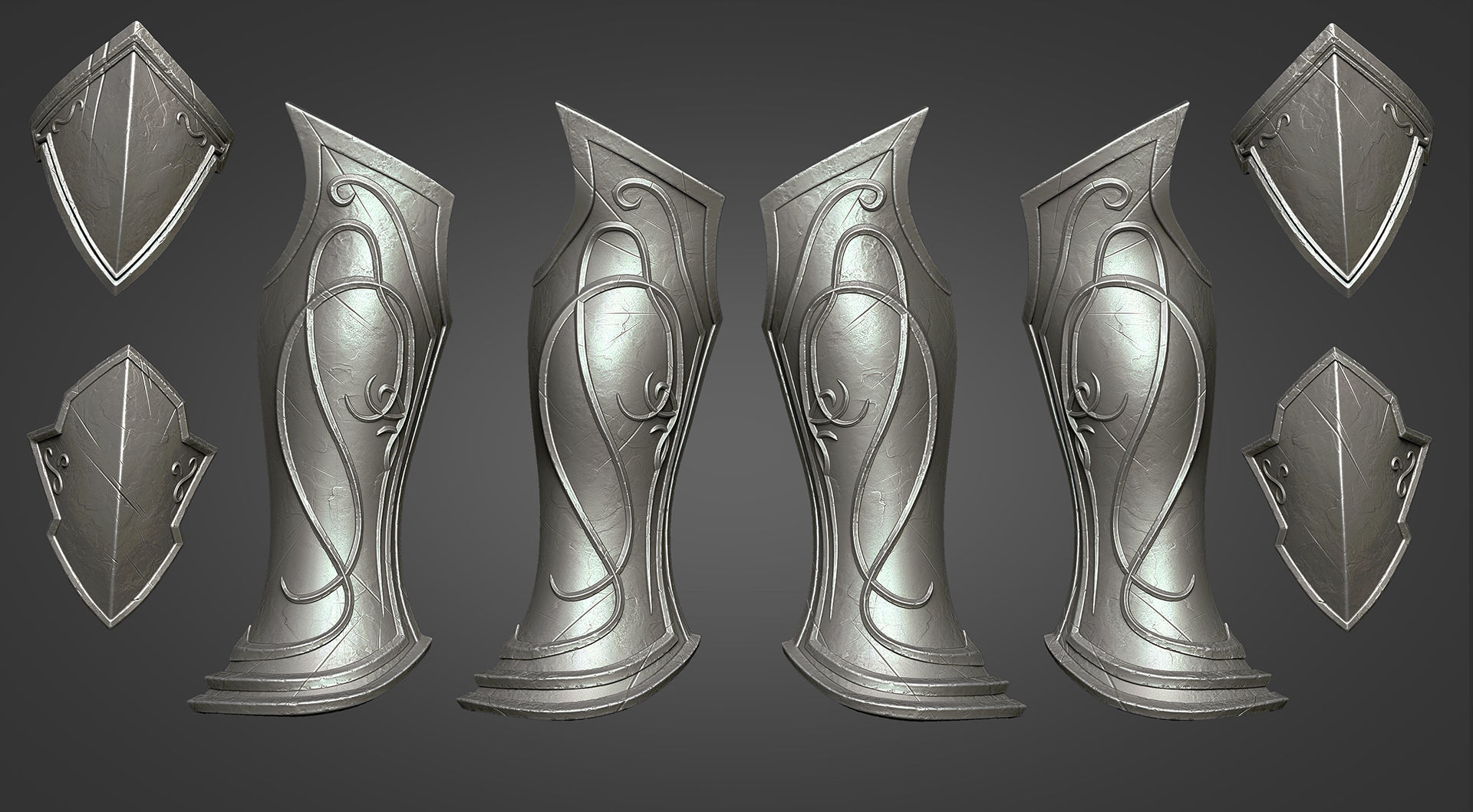 Sylvanas Windrunner - Lower Leg Armor 3D print model_6