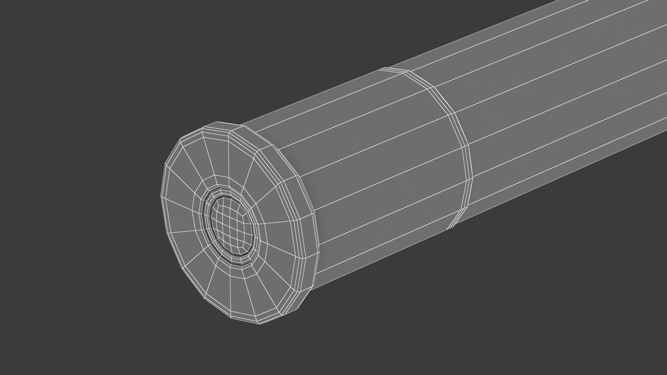 Bullet 410 BORE Low-poly 3D model_9