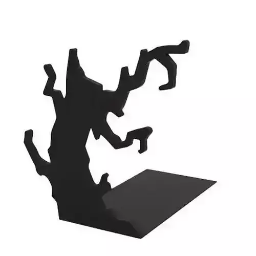 Bookend tree book holder