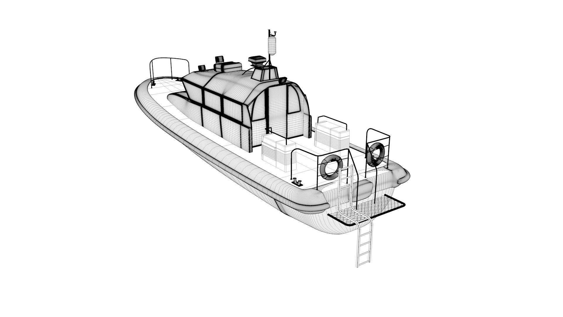 Pilot Boat 3D model_15