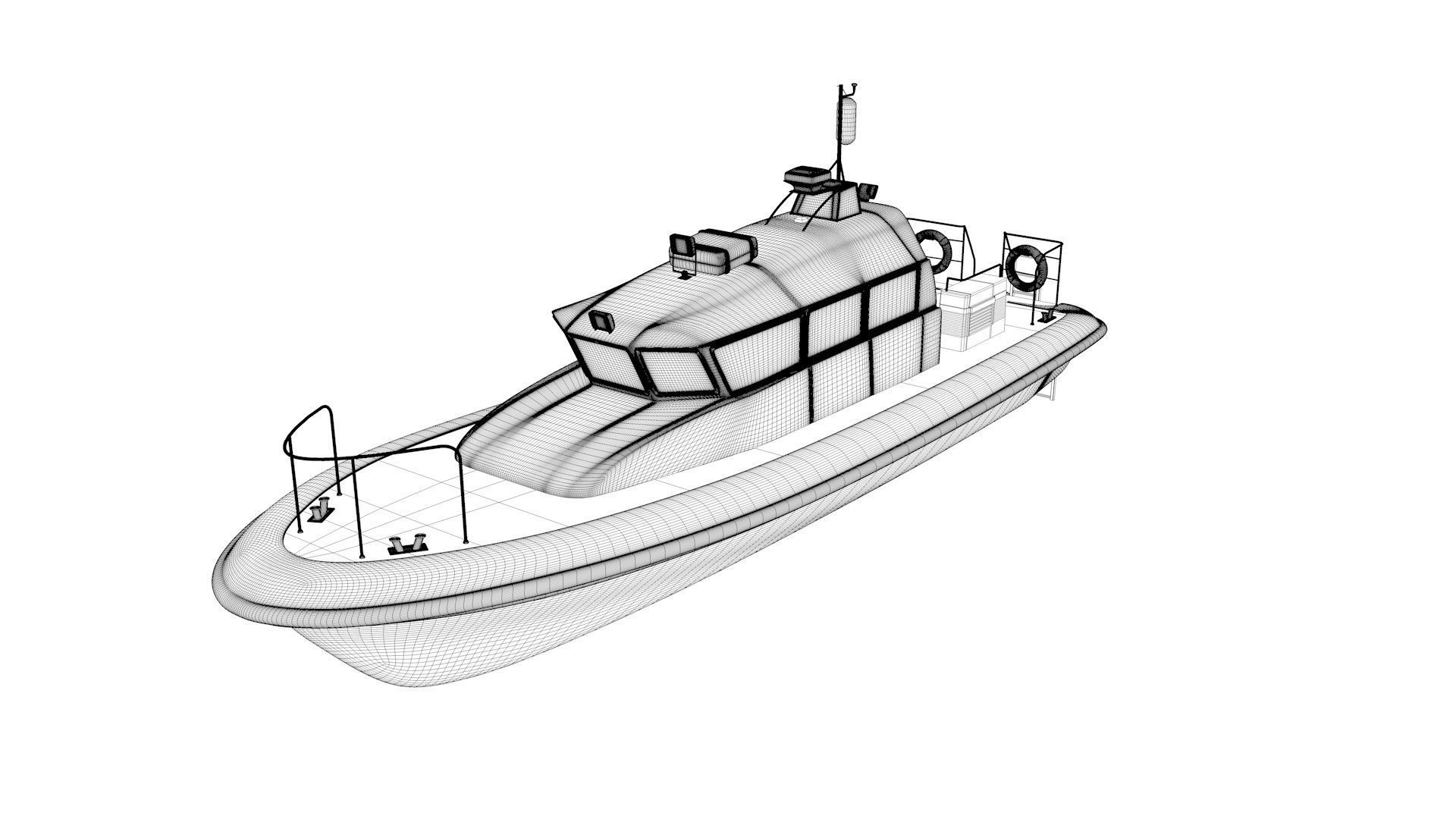Pilot Boat 3D model_14