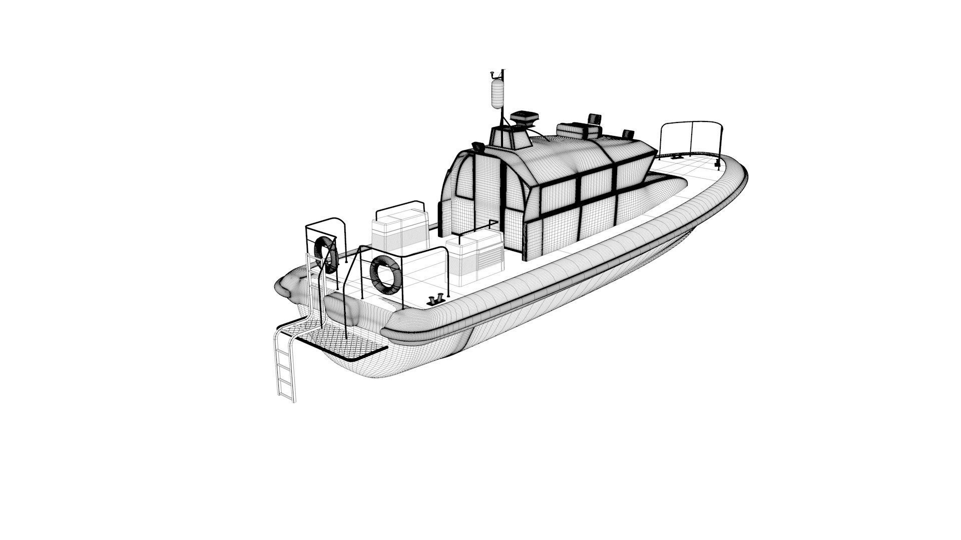 Pilot Boat 3D model_16